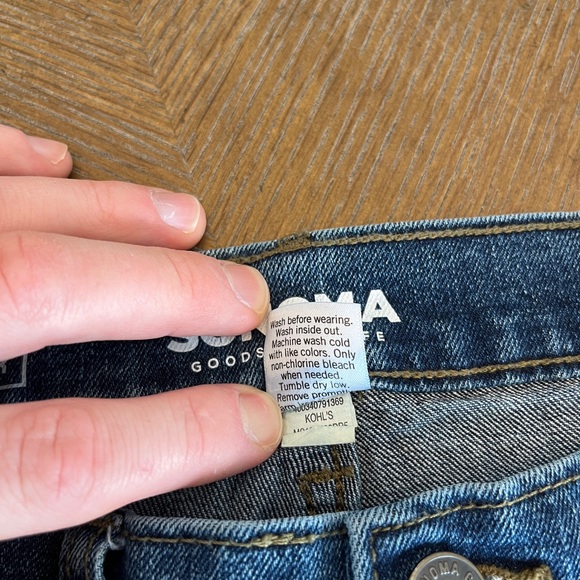 Sonoma Goods For Life Jeans Mens 34x32 Regular Fit Blue Stretch Denim - Picture 9 of 9